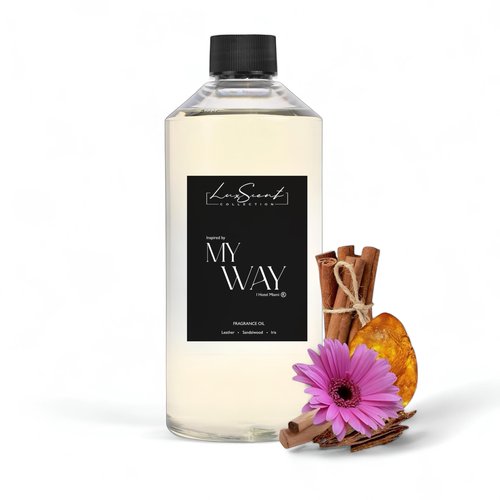 My Way Aroma Diffuser Oil 500ML - Waterless Essential Oil for diffusers - Luxury Hotel Fragrance - Oils for Aromatherapy - Fits in Any Diffuser (500ML, My Way)