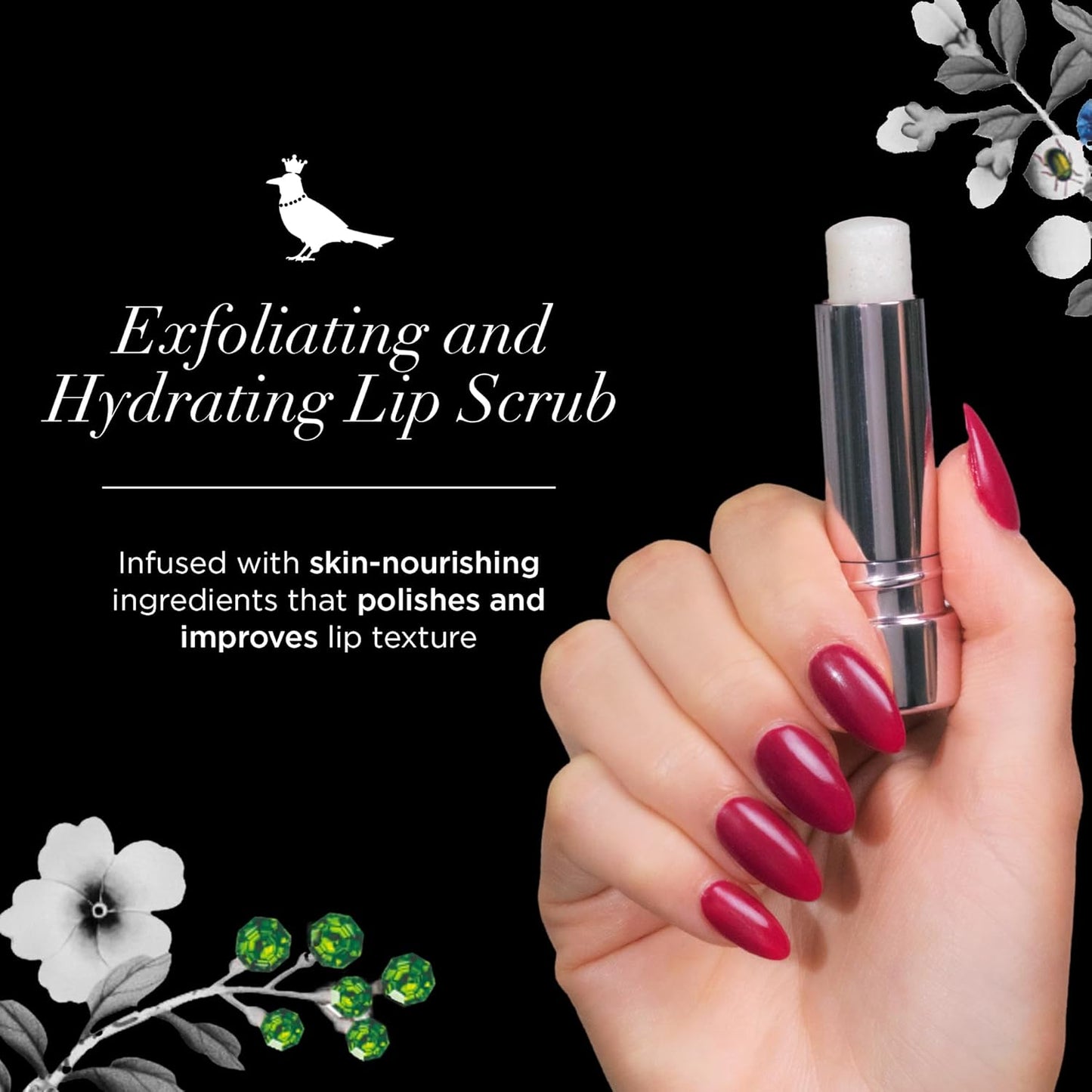 butter LONDON Lippy Lip Scrub Stick - 100% Natural Sugar Exfoliator for Nourished, Hydrated Lips