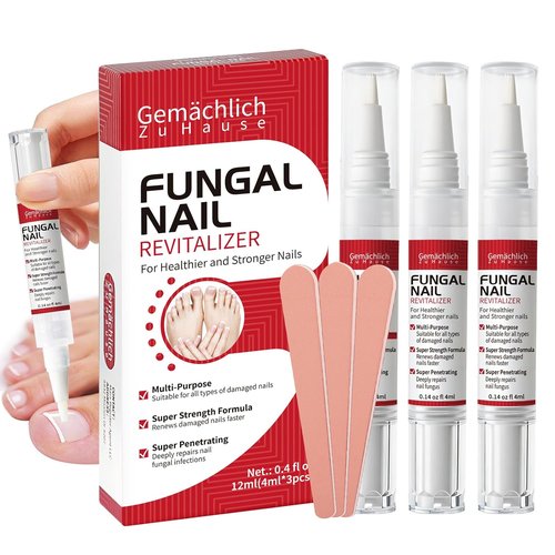 Regine Switzerland Toenail Fungus Treatment Pen - Extra Strength Nail Repair with Tea Tree Oil | 3-Pack for Discolored & Thick Nails