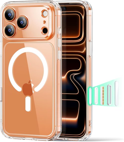 ESR iPhone 17 Pro Max Case - Shockproof Military-Grade Protection | MagSafe Compatible & Clear Design