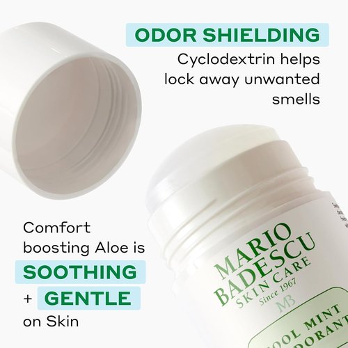 Mario Badescu Aluminum Free Deodorant for Women & Men | Baking Soda & Paraben Free | Underarm Odor Protection for All-Day Freshness | Gentle on Skin | Nourishing Botanical Blend