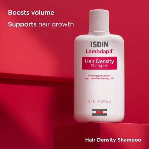 ISDIN Lambdapil Hair Volumizing Shampoo - Boost Hair Density for Thinning Hair | 6.7 FL OZ (200ml)