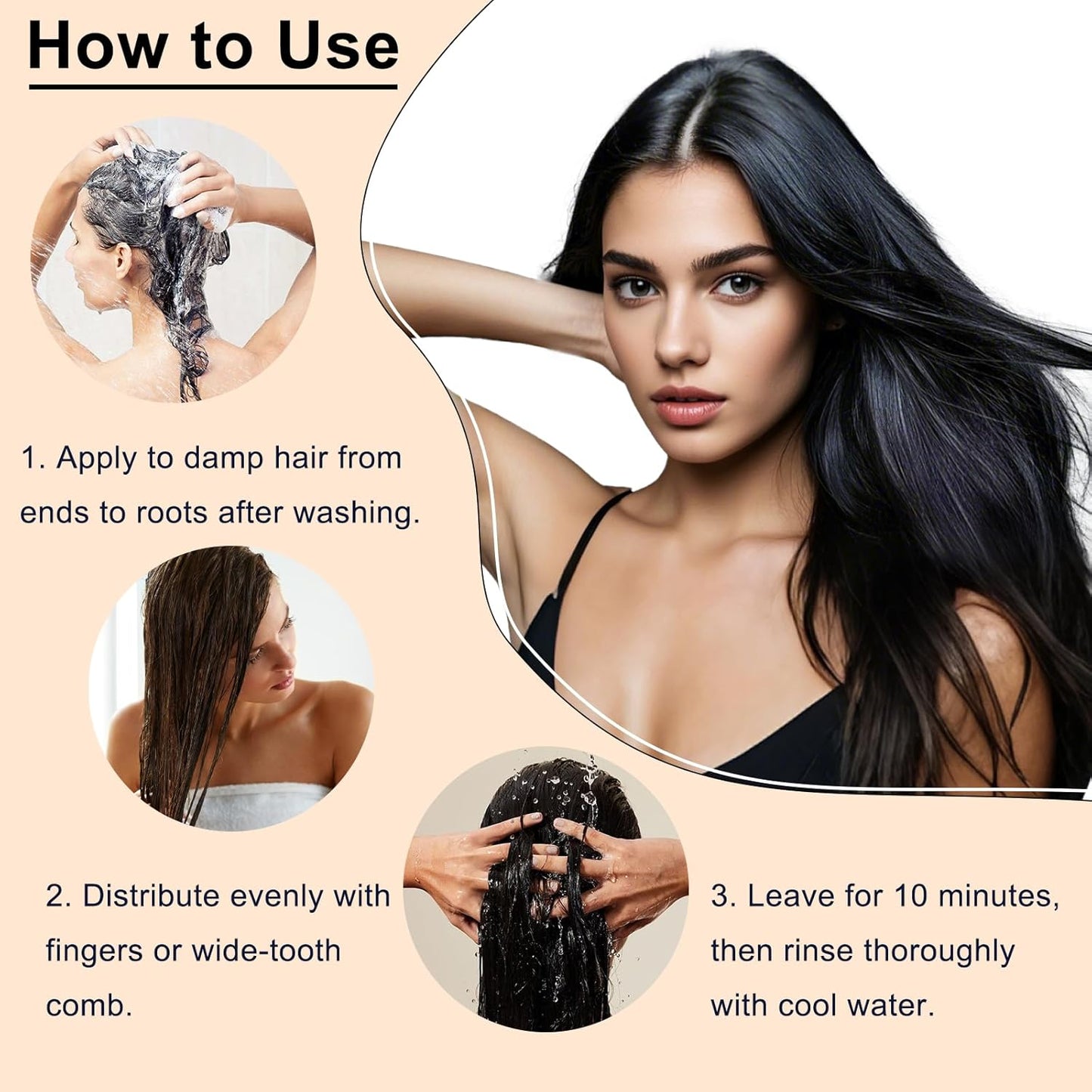 Skiennix Collagen Hair Mask - Deep Repair Treatment with Argan Oil for Dry, Damaged Hair | 250ml / 8.45 fl oz