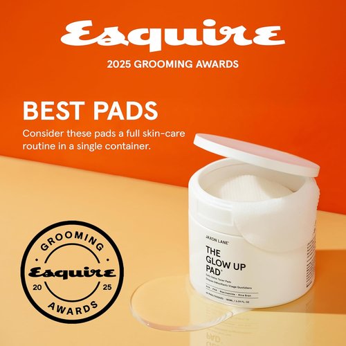 **THE GLOW UP Rice Toner Pads - Daily Exfoliating Face Pads with Centella, AHA, PHA & Niacinamide for Brightening**