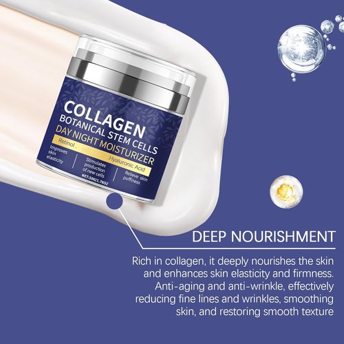 Grospe Collagen Face Lift Cream - Anti-Aging Moisturizer with Plant Stem Cells | 1.76 Oz for Hydration & Firming