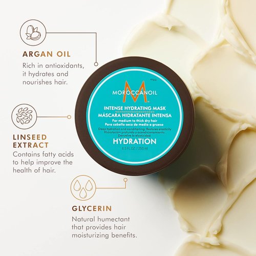 Moroccanoil Intense Hydrating Hair Mask - Deep Conditioning Treatment for Dry Hair | 8.5 oz