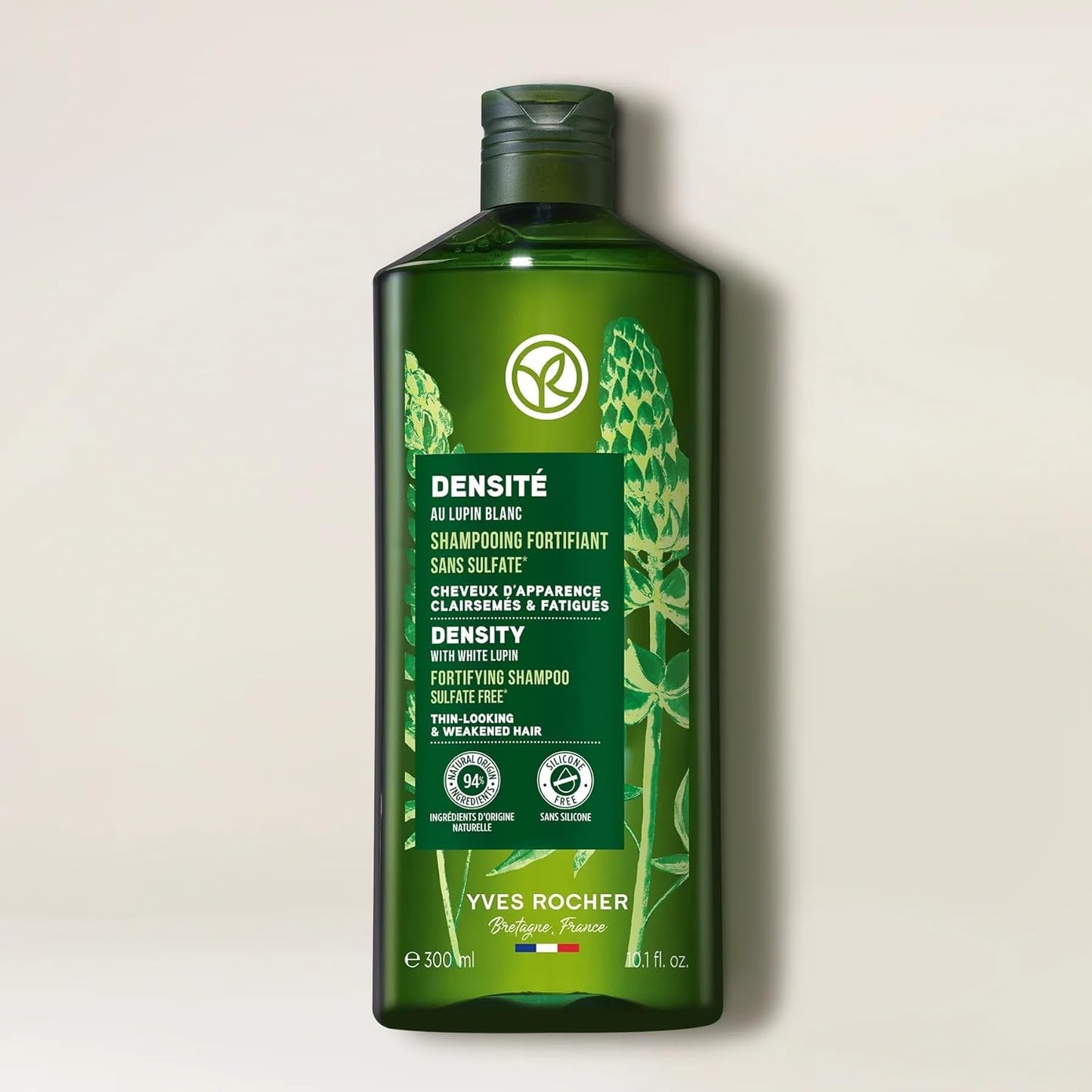 Yves Rocher Fortifying Shampoo - Volumizing & Thickening Formula for Thinning Hair - 300 ml / 10.1 fl oz