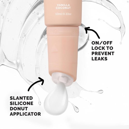 Quick Flick Tri-Peptide Lip Butter - Nourishing Vanilla Coconut Glaze | Clear Formula