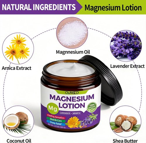 Pure Magnesium Oil Spray & Lotion Set - Unscented Muscle Relaxation | 100% Magnesium Chloride with Arnica & Lavender