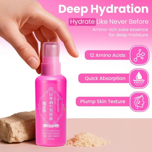 Kikumasamune Vitamin C Face Serum - Organic Anti-Aging Formula with Sake Rice Extract | 5.1 Fl Oz