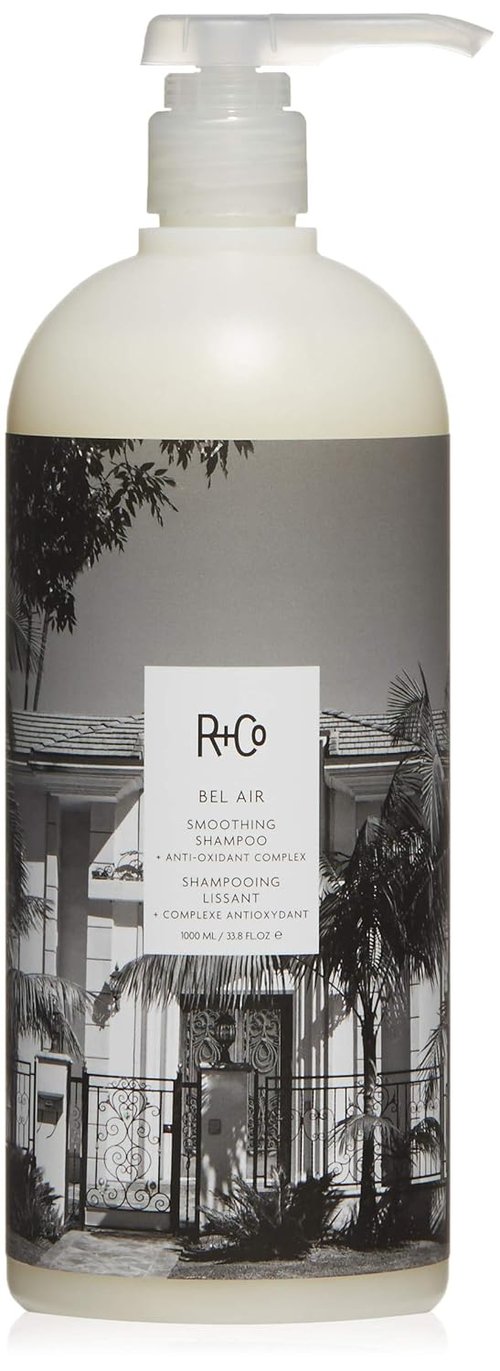 R+Co Bel Air Smoothing Shampoo - Anti-Oxidant Complex for Frizz-Free, Smooth Hair - UV Protection & Hydration, Sulfate-Free
