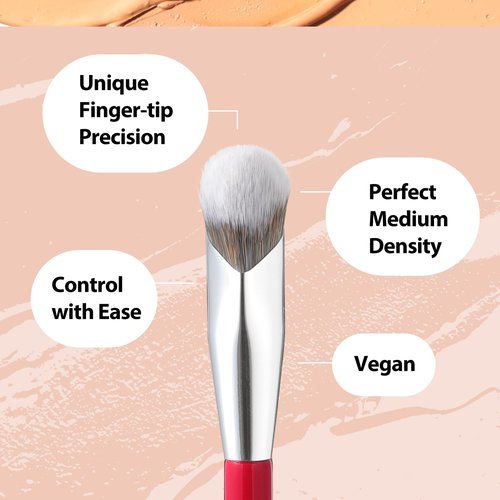 Albeaut Concealer Brush, Under Eye Makeup Small Angled Precision Face Blending Brush (193 concealer brush-Limited Edition)