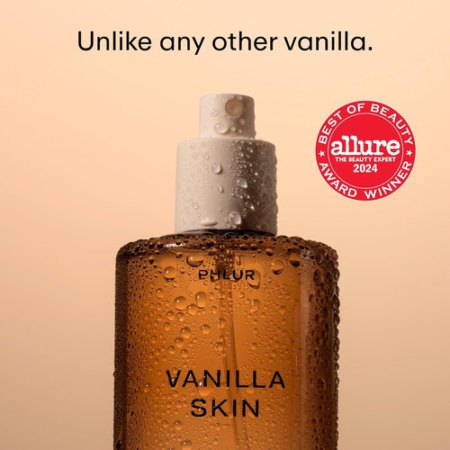 PHLUR Vanilla Skin Body Mist - 8 Fl Oz Hair and Body Perfume with Pink Pepper & Cashmere Wood
