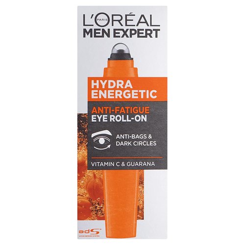 L'Oréal Men Expert Eye Roll-On - Hydra Energetic Formula with Vitamin C | Reduces Dark Circles, 10ml