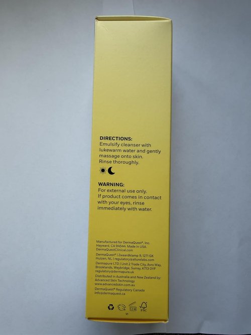 Derma Quest DermaClear Cleanser - Mandelic Acid Formula for Clear Skin | 6oz/177ml