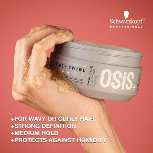 OSiS+ Tipsy Twirl Curl Cream - 10.1 Fl Oz | Medium Hold Curl Enhancer for Defined Waves & Humidity Protection
