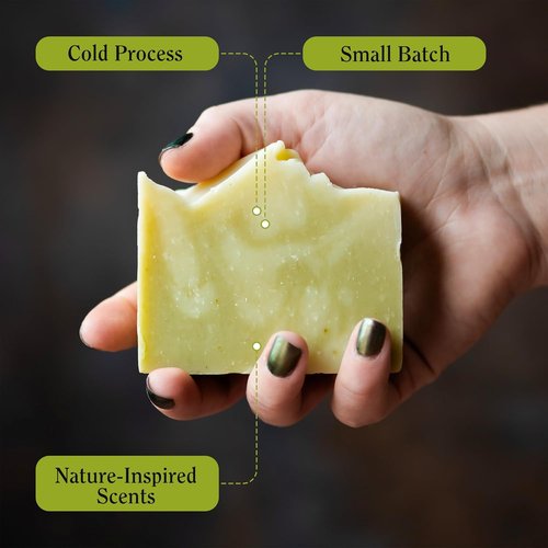 CompassSoap Lowland Eucalyptus Bar Soap - Natural Body & Face Soap for All | Gentle Lather, Paraben-Free | 5 oz, Pack of 2