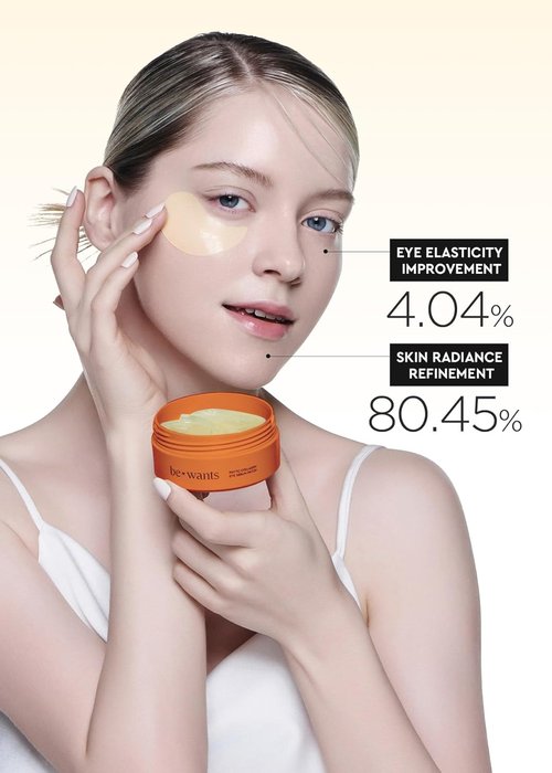 Bewants Deep Toning Glutathione Eye Serum Patches - Korean Retinol & Caffeine Formula | 60 Undereye Masks