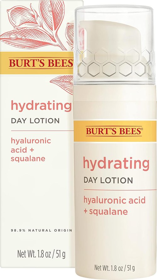 Burt's Bees Truly Glowing Day Lotion - Hydrating Formula for Dry Skin | 1.8 Fl Oz