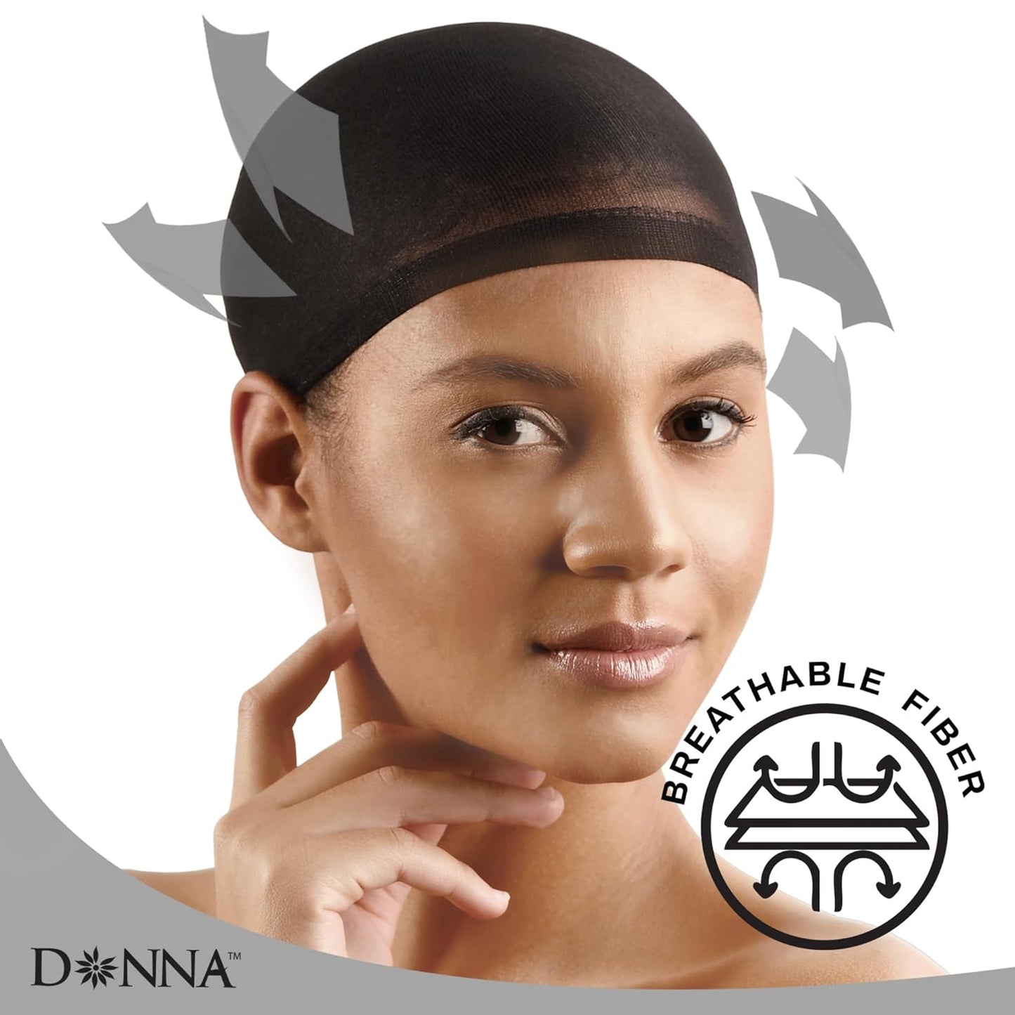 DONNA STOCKING WIG CAPS FOR WOMEN HAIR CAP, WIG HEAD, HAIR NET 2pcs 3PACK