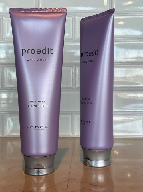 Lebel Proedit Care Works Bounce Fit+ Hair Treatment Mask - Deep Moisture & Elasticity for Dry, Damaged Hair | 8.4 oz