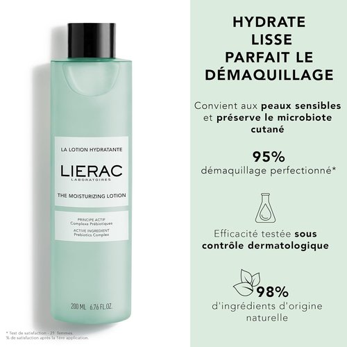 Lierac Moisturizing Face Toner - Hydrating & Gentle Makeup Remover for All Skin Types | 200ml