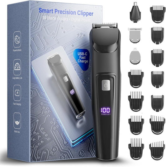 Skiennix Beard Trimmer - All-in-One Electric Razor & Hair Clipper | Waterproof Cordless Grooming Kit