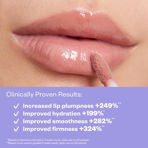 Kosas Wet Lip Oil Gloss - Hydrating Lip Plumping Treatment with Hyaluronic Acid | Non-Sticky Finish (Unhooked)