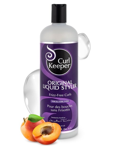 Curl Keeper Anti-Frizz Curl Defining Hair Styler - Lightweight Gel for Wavy & Curly Hair (33.8 oz)