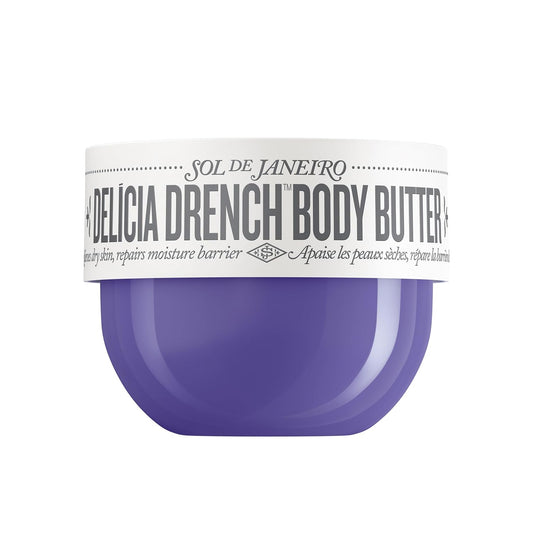 Sol de Janeiro Delicia Drench Body Butter - Ultra-Hydrating Moisturizer for Soft Skin | 8 oz