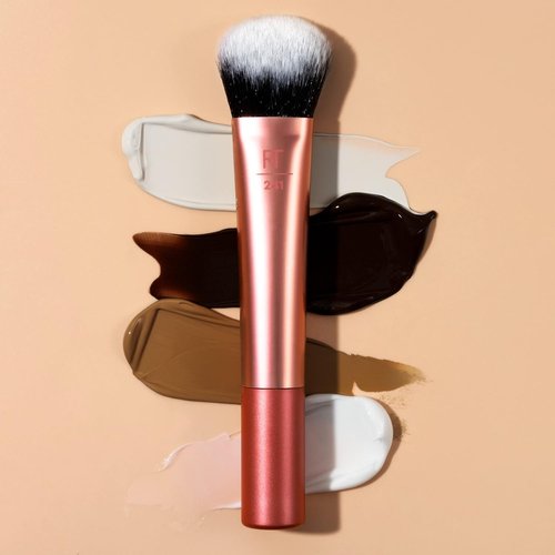 Real Techniques Seamless Complexion Makeup Brush - Streak-Free Foundation & Skincare Tool, 1 Count