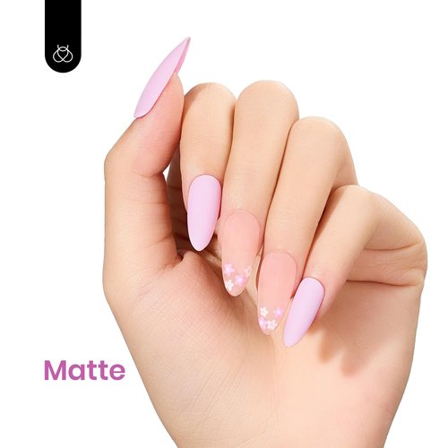 Beetles Pink Gel Polish - Fairy Tale 15ML/0.51Fl Oz, Pastel Light Pink Gel Nail Polish, Soak Off UV LED Lamp Nail Art, Long-Lasting Manicure Salon DIY Home Easter Spring Nails - Gifts for Her