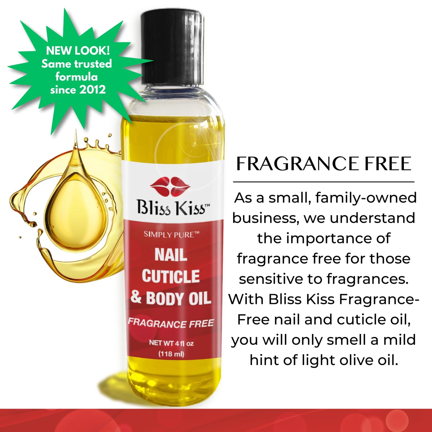 Simply Pure Body Oil Hydrating Nail & Cuticle Oil – 4 oz Fragrance Free – Strengthens Nails, Softens Cuticles, Fast-Absorbing Jojoba & Vitamin E Oil for Dry Skin, Hands, Feet, Elbows, & Body Care