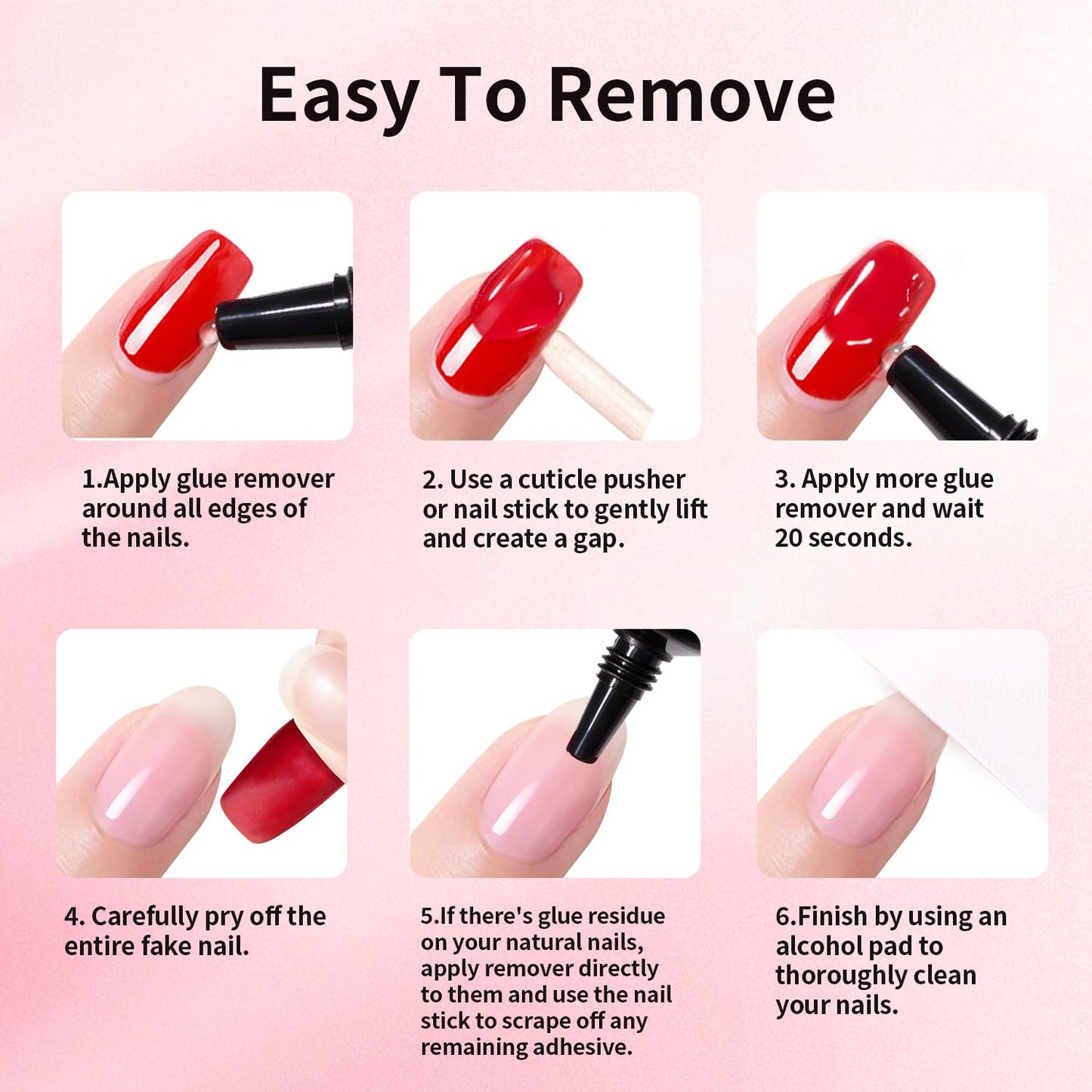 Skiennix Quick Dry Nail Glue Gel - Super Strong, Long Lasting Formula | 10g with 10ml Remover