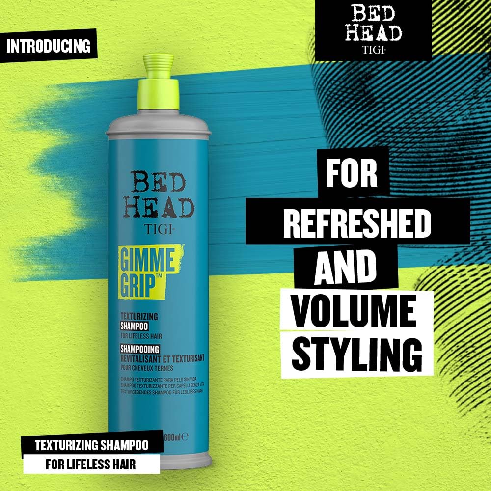 TIGI Bed Head GIMME GRIP TEXTURIZING SHAMPOO FOR HAIR TEXTURE 20.29 fl oz