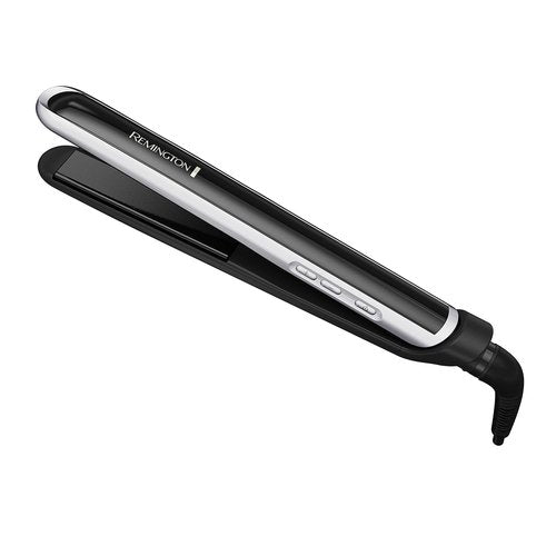 Remington Pearl Pro Ceramic Flat Iron - 1-Inch Floating Plates for Fast Styling | Black & White