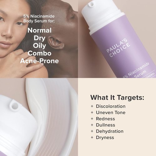 Paula's Choice 5% Niacinamide Body Treatment - Fragrance-Free Lotion for Discoloration & Uneven Tone | 4 Fl Oz