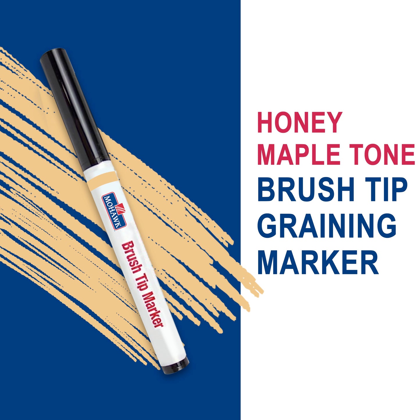 Mohawk Brush Tip Graining Marker - Honey Maple Tone