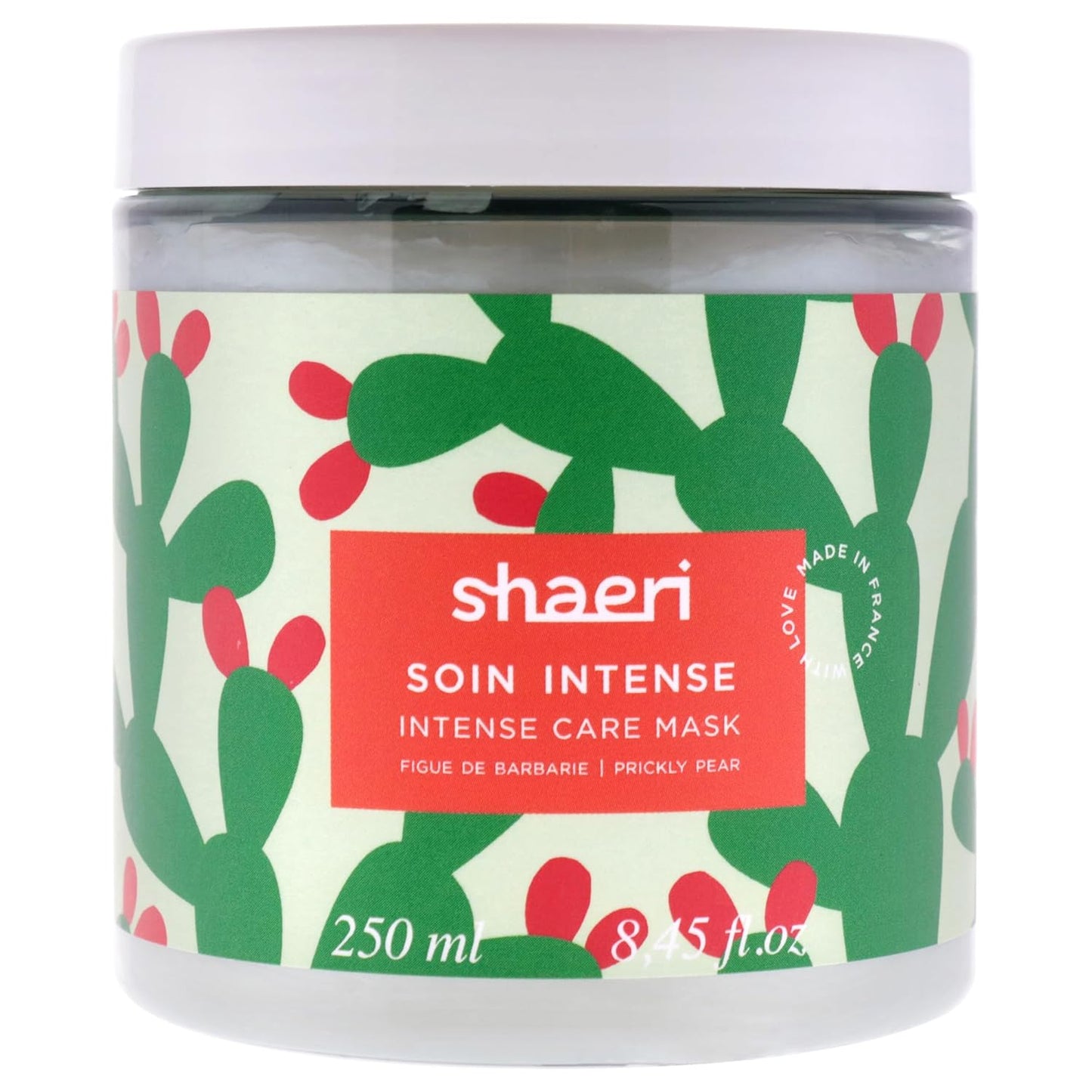 SHAERI Intense Care Hair Mask - Deep Conditioning Treatment with Prickly Pear Extract - 8.4 oz Natural & Sulfate-Free