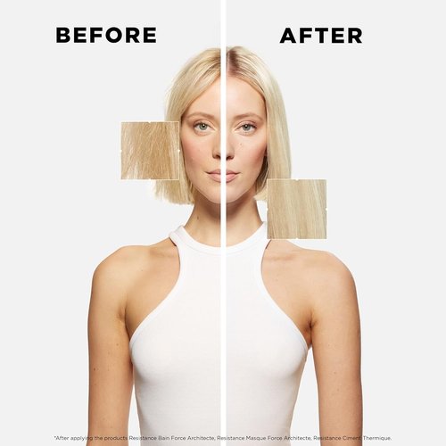 Kerastase Resistance Force Architecte Shampoo & Ciment Anti-Usure Conditioner Set - Repair Weak, Damaged Hair with Pro-Keratine Complex