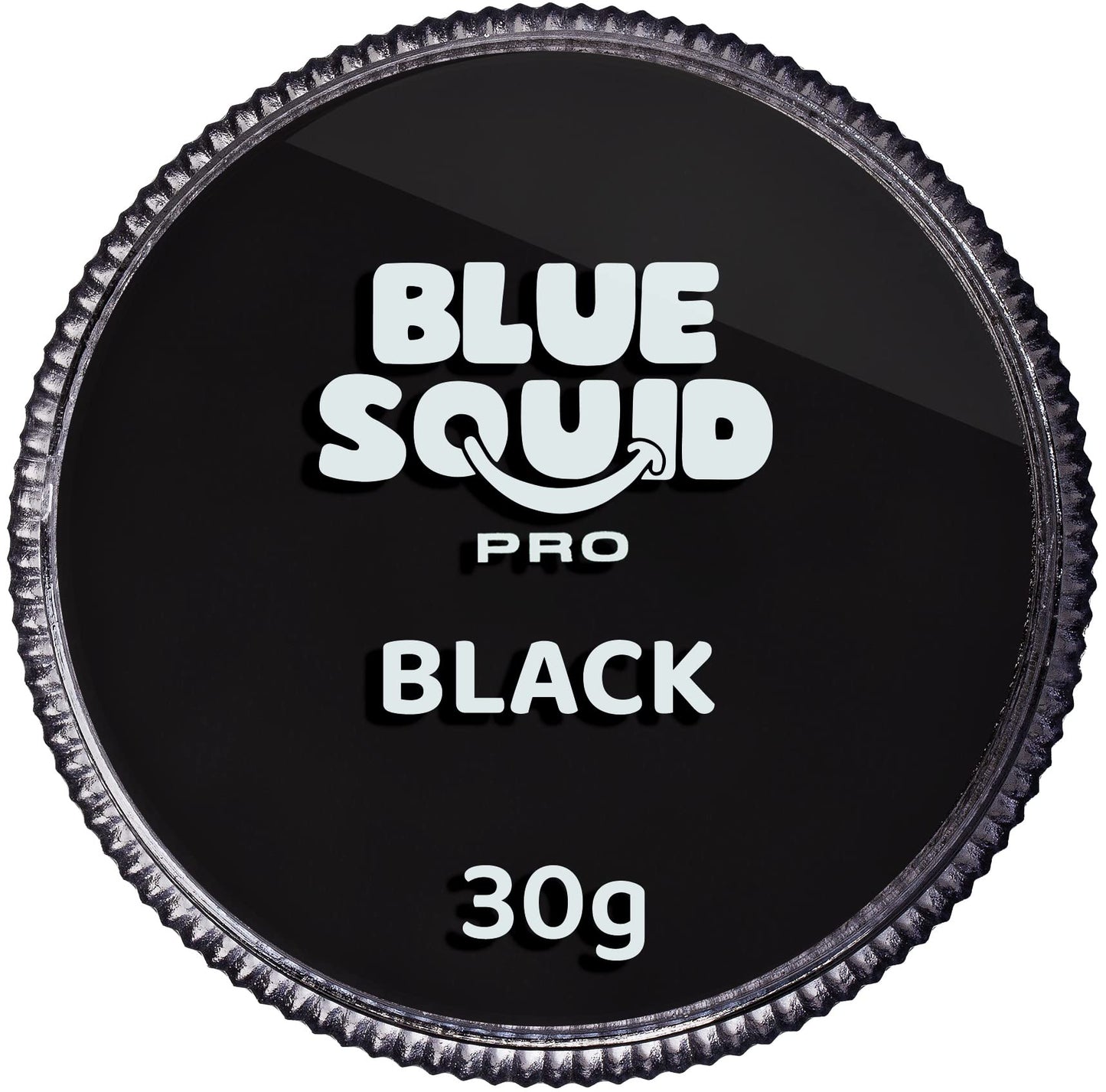 Blue Squid PRO Face Paint - Professional Water Based Single Cake Facepaint & Body Paints - SFX Makeup, Kids Adults Face Painting for Costume, Halloween, Cosplay - Classic Black 30g / 1oz