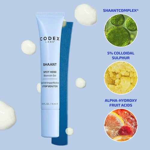 Codex Labs Shaant Spot Hero - 5% Sulfur Acne Treatment | Clinically Tested Formula for Sensitive Skin | 0.5 oz