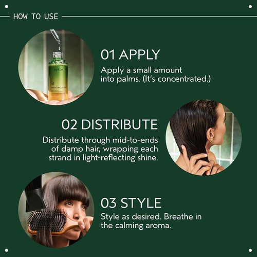 Aveda Miraculous Oil High-Shine Hair Concentrate - 24-Hour Frizz Protection & Heat Defense | 1.7 Fl Oz