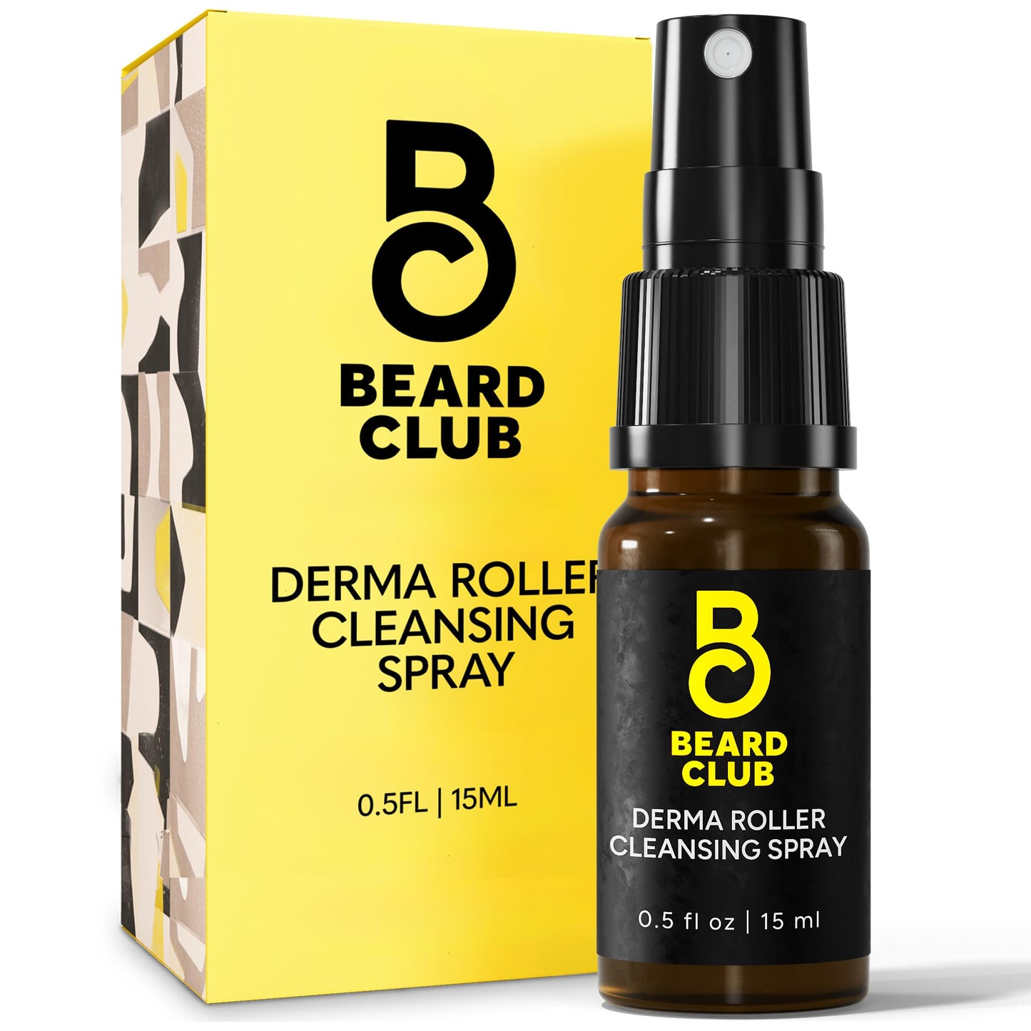 The Beard Club Derma Roller Cleansing Spray - Clean and Prolong Derma Roller Life - 0.5oz