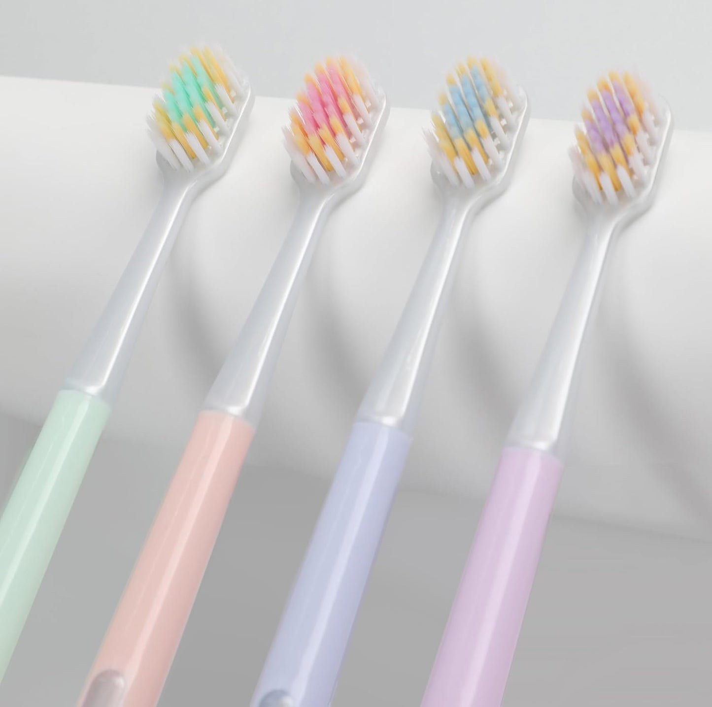 Skiennix Extra Soft Toothbrush - Ultra Soft Nano Bristles for Sensitive Teeth & Gums | 4-Pack Mix Colors