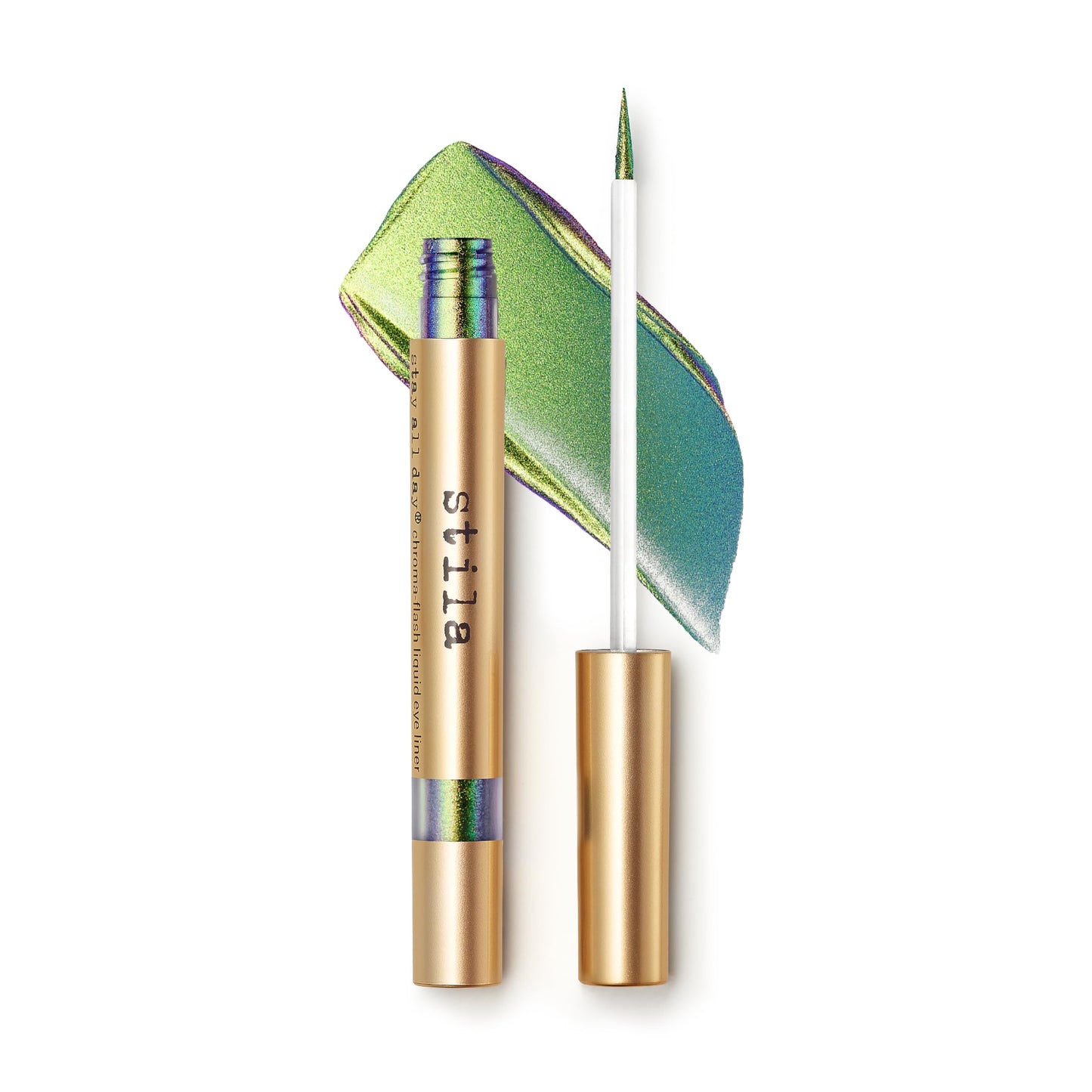 stila Stay All Day® Chroma-Flash Liquid Eye Liner | Long-Wear Shade-Shifting Metallic Liner with Chrome Finish | Smudge-Proof, Fade-Resistant | Precision Brush Tip | Bold, Multi-Dimensional Color