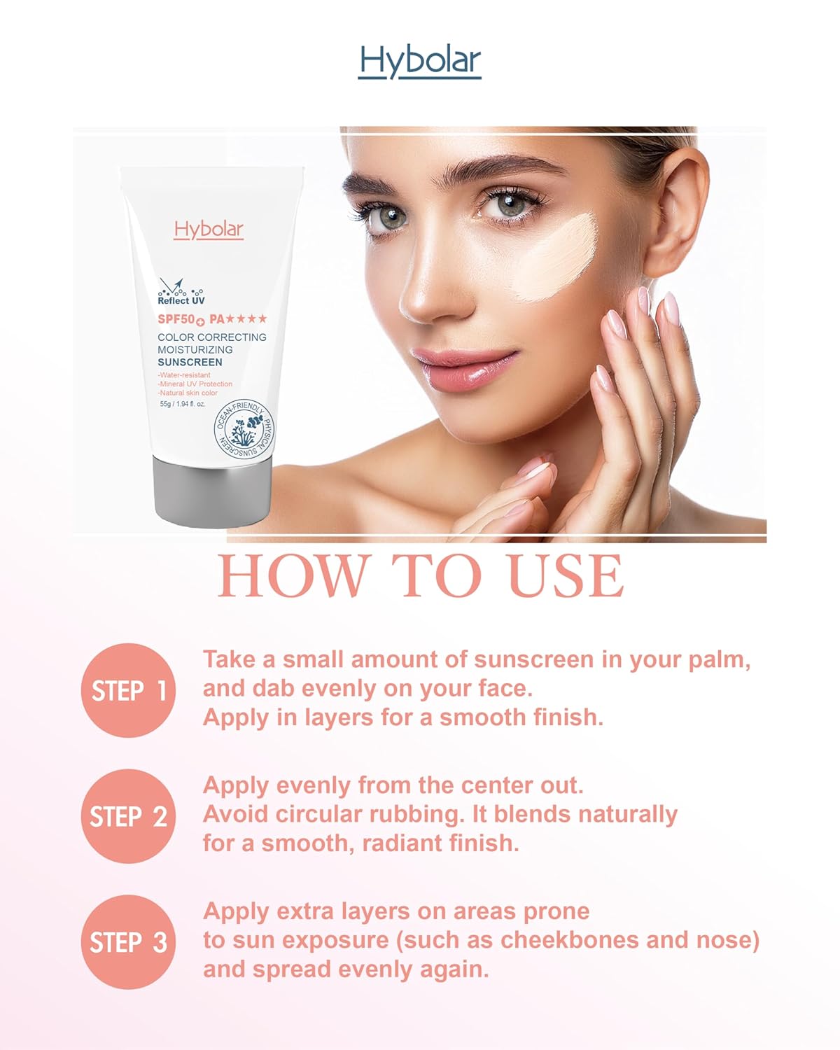 Skiennix Tinted Mineral Face Sunscreen SPF 50 - Broad Spectrum, Non-Comedogenic, Vitamin C Moisturizer for Sensitive Skin & Kids