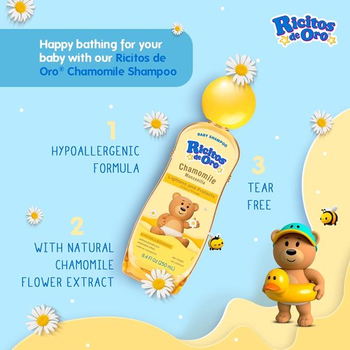 Ricitos de Oro Baby Cleansing Bar Soap - Calming Chamomile Extract | 6-Pack, 3.5 Oz Each