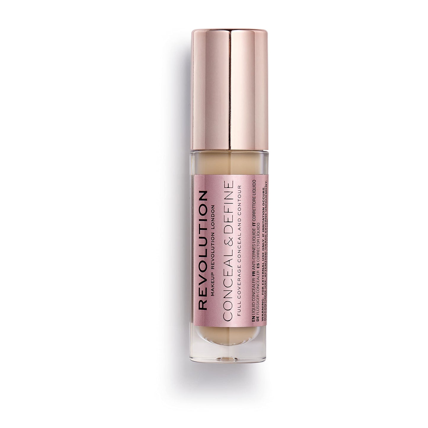 Revolution Beauty, Conceal & Define Concealer, Full Coverage & Lightweight, Long-Lasting Matte Finish, Vegan & Cruelty Free, C7 Medium or Tan Skin Tones, 0.14 Oz.