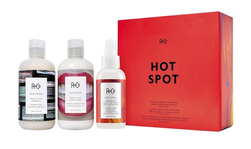 R+Co Hot Spot Care Kit | TELEVISION Perfect Hair Shampoo | Hot Spell Thermo Tech Blow Out Balm